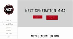 Desktop Screenshot of nextgenerationmma.com